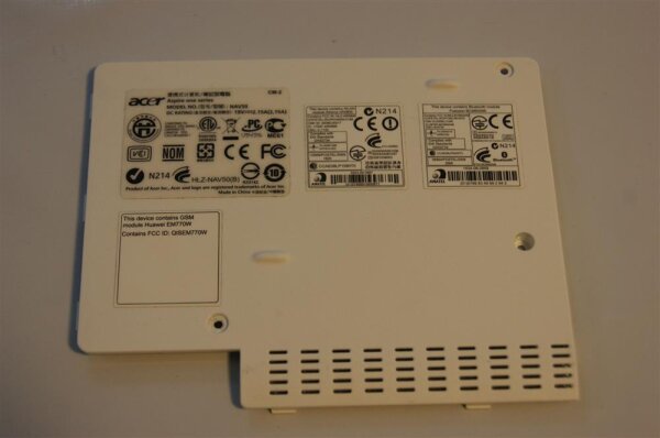 Acer Aspire One NAV50 HDD Abdeckung Blende weiß AP0AE00051 #2296