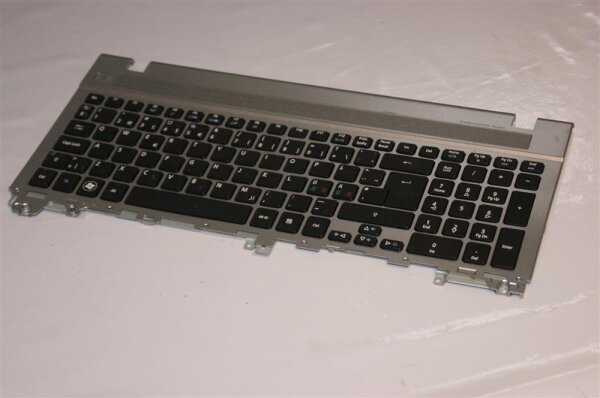 Acer Aspire V3-571 Tastatur Keyboard Nordic Powerbutton silver silber #3184