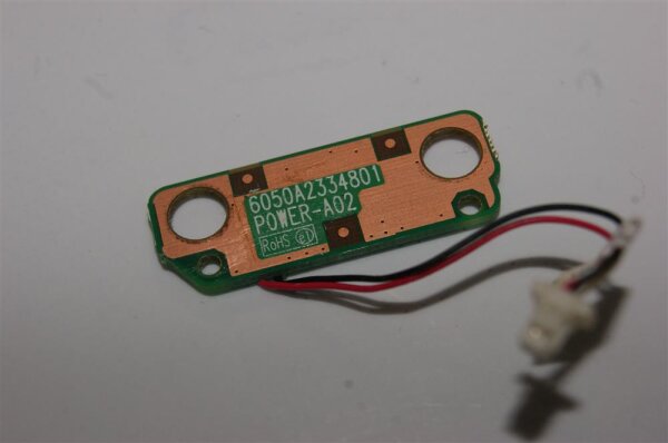 Toshiba Satellite C650D-11K Powerbutton Board mit Kabel 6050A2334801 #3343