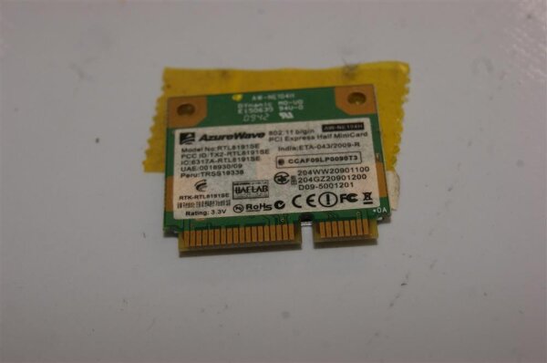 Medion Akoya P8612 MD 98110 WLAN Karte Wifi Card RTL8191SE  #3380