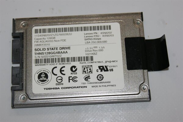 Toshiba 128GB 1,8 SSD Festplatte 45N8202  45N8203