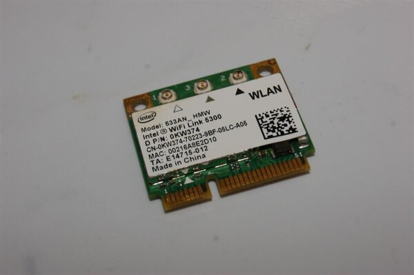 Alienware M15x P08G WLAN WIFI Karte Card 0KW374 #3492