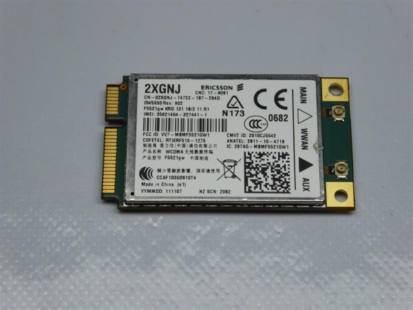 Dell Latitude E6520 WWAN UMTS Karte 02XGNJ #3561