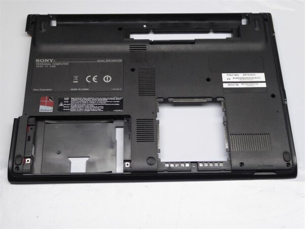 Sony Vaio SVE14AG15M Gehäuse Unterteil Schale rot 012-001A-8977-A #3645_02