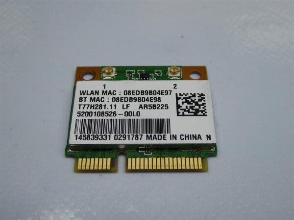 Sony Vaio SVT131A11M Ultrabook WLAN Karte WIFI Card AR5B225 #3678