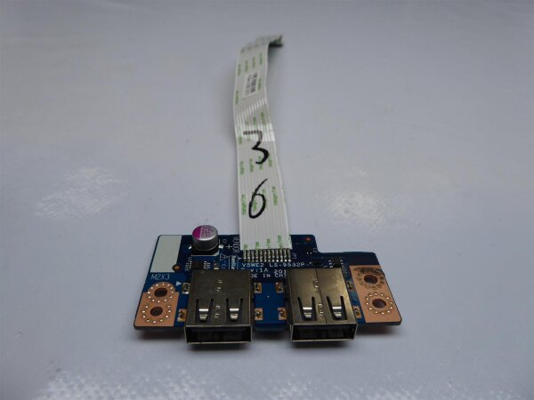 Acer Aspire E1-510 Serie Z5WE3 Dual USB Board mit Kabel LS-9532P #3788