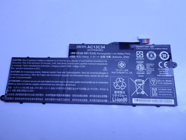 Acer Aspire V5-122P ORIGINAL Akku Batterie AC13C34 #A27