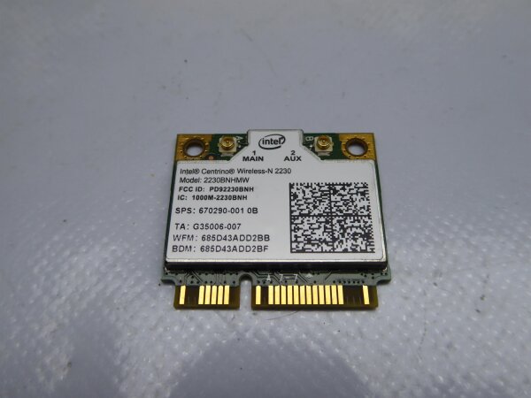 ASUS N76V WLAN Karte Wifi Card 670290-001 #3886