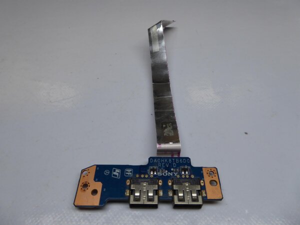 Sony Vaio SVF152A29M Dual USB Board mit Kabel DA0HK8TB6D0 #3955