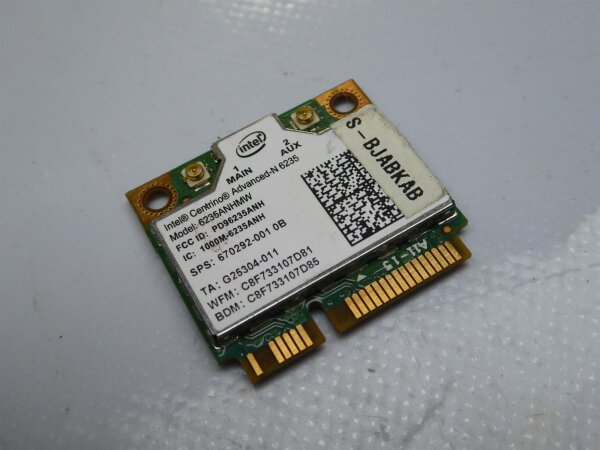 Clevo W350ET WLAN Karte Wifi Card 6235ANHMW #4014