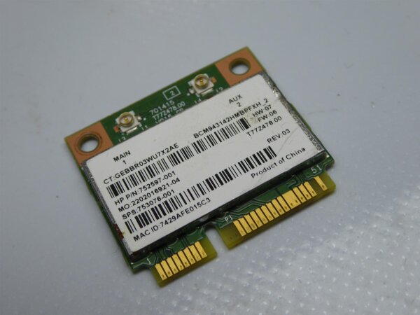 HP Pavilion 15 p Serie WLAN Karte Wifi Card 752597-001 #4064