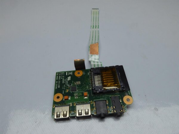 Medion Akoya P6634 Audio USB SD Kartenleser Board mit Kabel 08N2-1D11J00 #4074