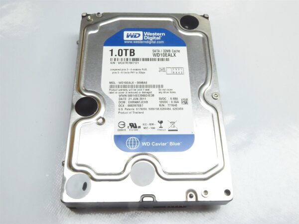 Apple iMac A1115 1 TB SATA Festplatte WD10EALX WCATR7807121 #4122