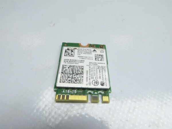 Lenovo E31 Serie Intel Dual Band WLAN Karte Wifi Card 3160NGW 04X6076 #4140
