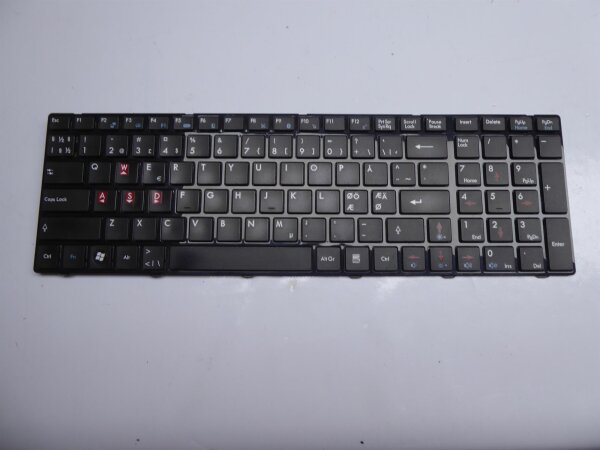 MSI GT660 ORIGINAL Keyboard Tastatur nordic Layout V111922AK3 #4234