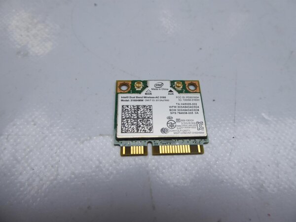 Medion Akoya E6412T WLAN WiFi Karte Card 3160HMW #4303