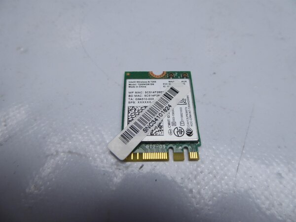 Medion Akoya S6212t WLAN WiFi Karte Card 7260NGW #3889