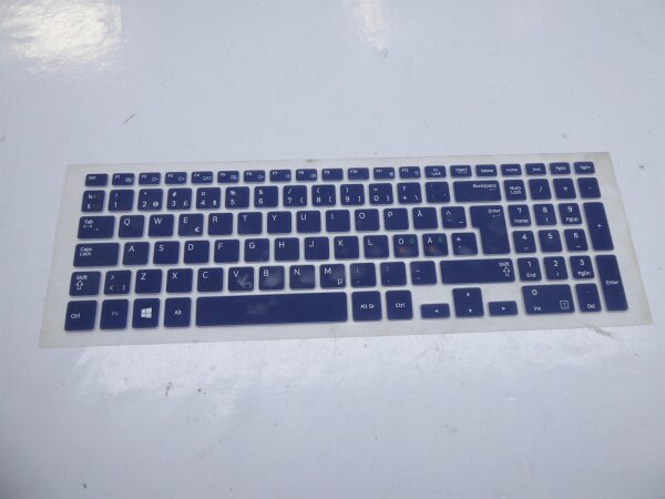 Samsung 450R NP450R5G Tastaturschutz aus Gummi QWERTY Nordic Layout #3696