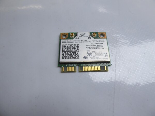 MSI GP70 2QF WLAN WiFi Karte Card 3160HMW #4292