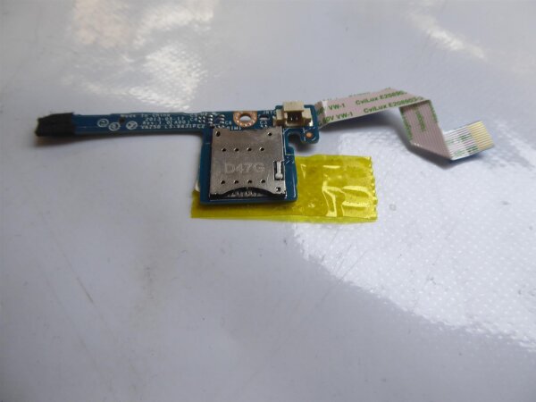 Dell Latitude E7240 SIM Card Reader Kartenleser Board mit Kabel LS-9431P #4359