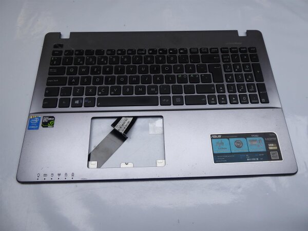 Asus F550J Gehäuse Oberteil Schale incl. nordic Layout 13N0-REA0B01 #4378