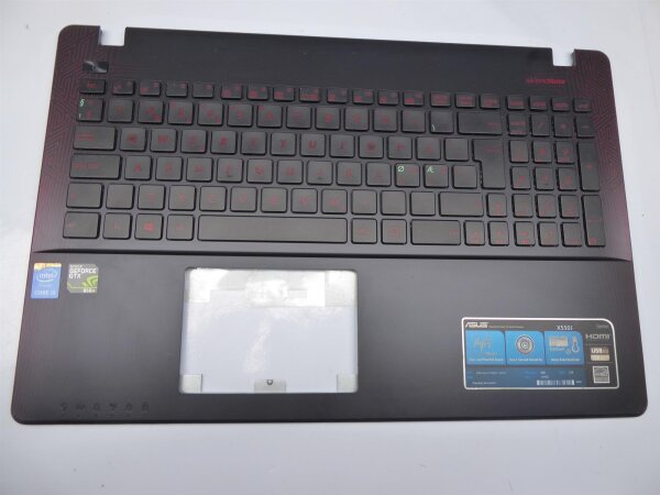 Asus X550J Gehäuse Oberteil Handauflage Nordic Layout 13N0-REA0E01 #4382