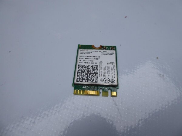 MSI GS60 2QC WLAN WiFi Karte Card 7260NGW #4385