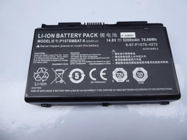 Clevo Multicom P157SM ORIGINAL Akku Batterie P157SMBAT-8 6-87-P157S-4272 #A14