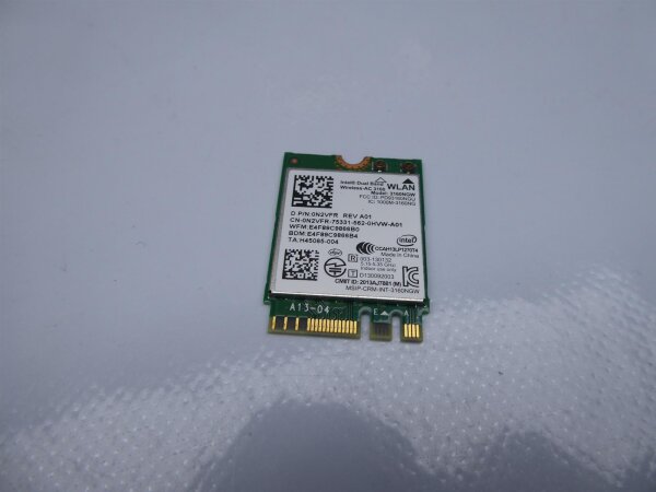 Dell Vostro 3558 P25F WLAN WiFi Karte Card 0N2VFR #4423