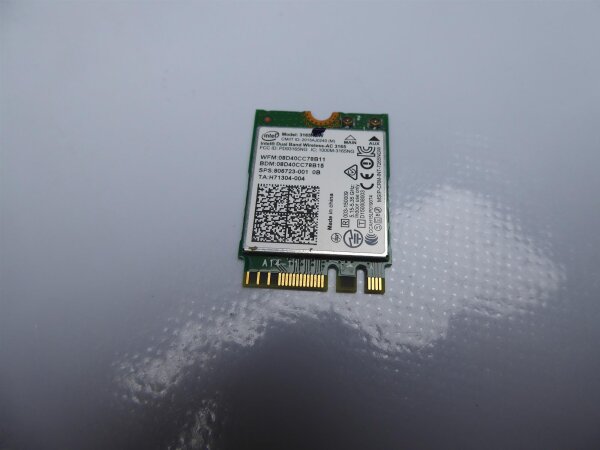 MSI GL72 6QF WLAN WiFi Karte Card 3165NGW #4432