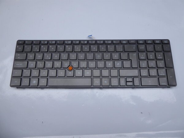 HP EliteBook 8560w Original Tastatur Keyboard Danish Layout 652682-081 #3136