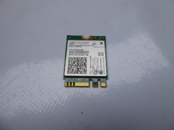 Medion Akoya S6214T WLAN WiFi Karte Card 3160NGW #4479